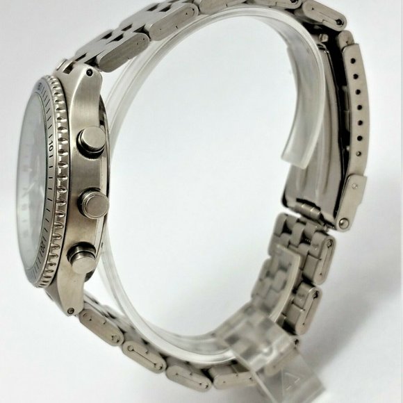 Millage Classic 4388 Date Chronograph Stainless Steel Japan Movement - Nice! - Picture 9 of 11